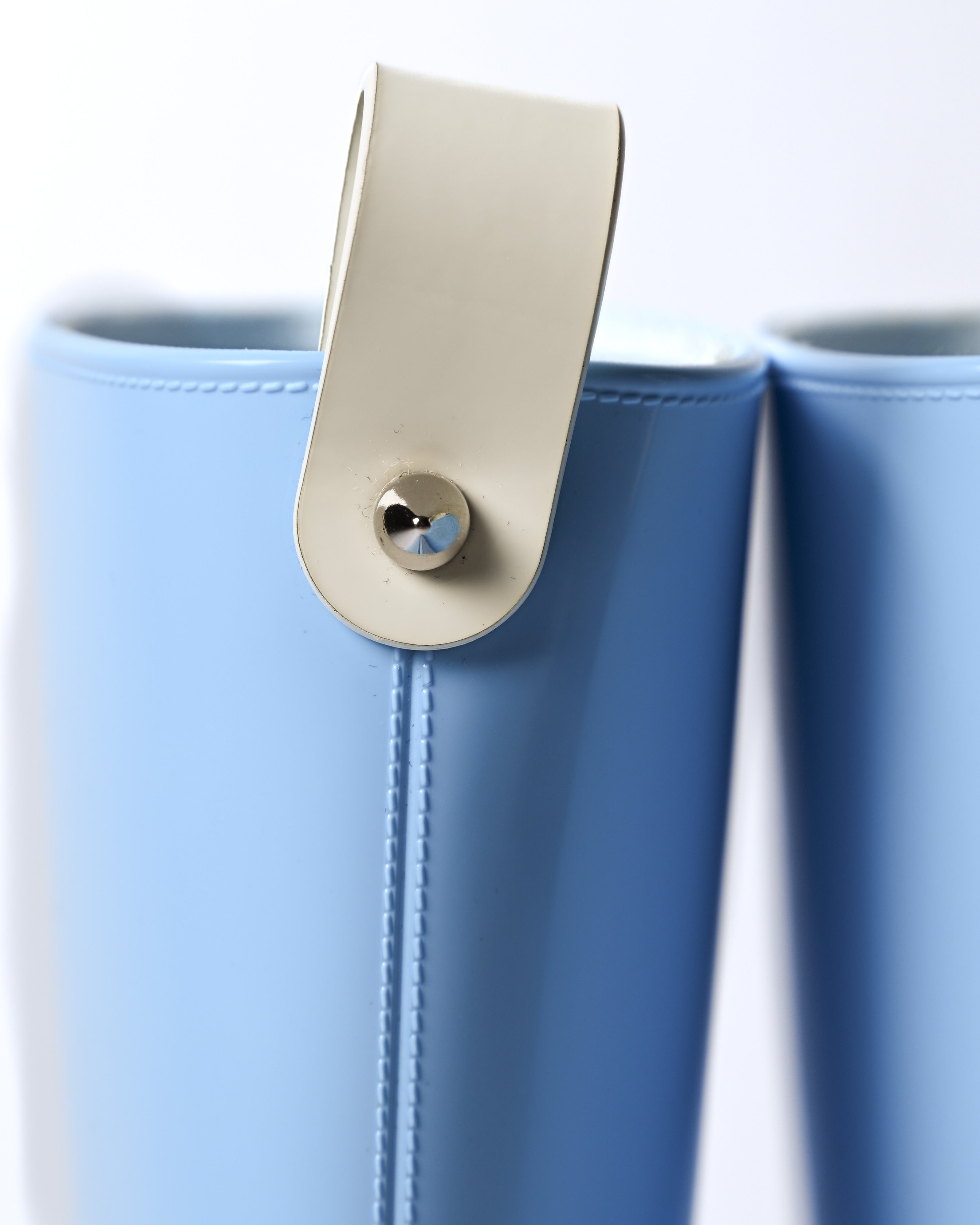 Christian Louboutin/ 70 High Heel PVC Rain Boots Sky Blue