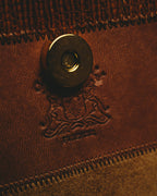 –SPECIAL– "GABBRIELLI FIRENZE" 70's-80's Sculptural structured leather handbag
