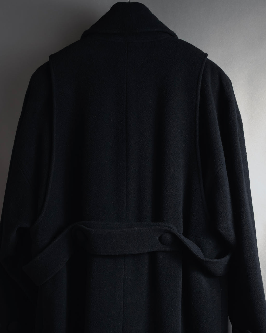 "Karl Lagerfeld" 80's-90's Round collar curvaceous coat
