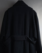 "Karl Lagerfeld" 80's-90's Round collar curvaceous coat
