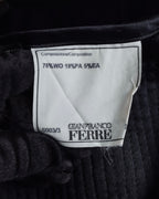 "GIANFRANCO FERRE" Structured wool satin ruffle inner detail set up