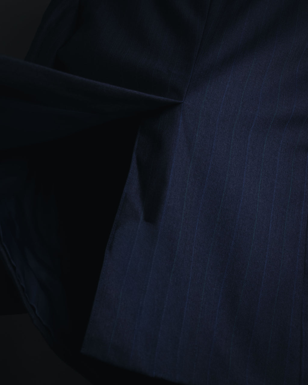 "BALENCIAGA" Tailored Two-Piece Suit Set with Subtle Pinstripes