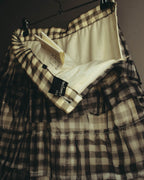 -SPECIAL- "tricot COMME des GARÇONS" 07SS Gingham check sheer tiered ruffle skirt