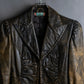 "ROBERTA SCARPA" 100% lamb leather gathered design shaped jacket