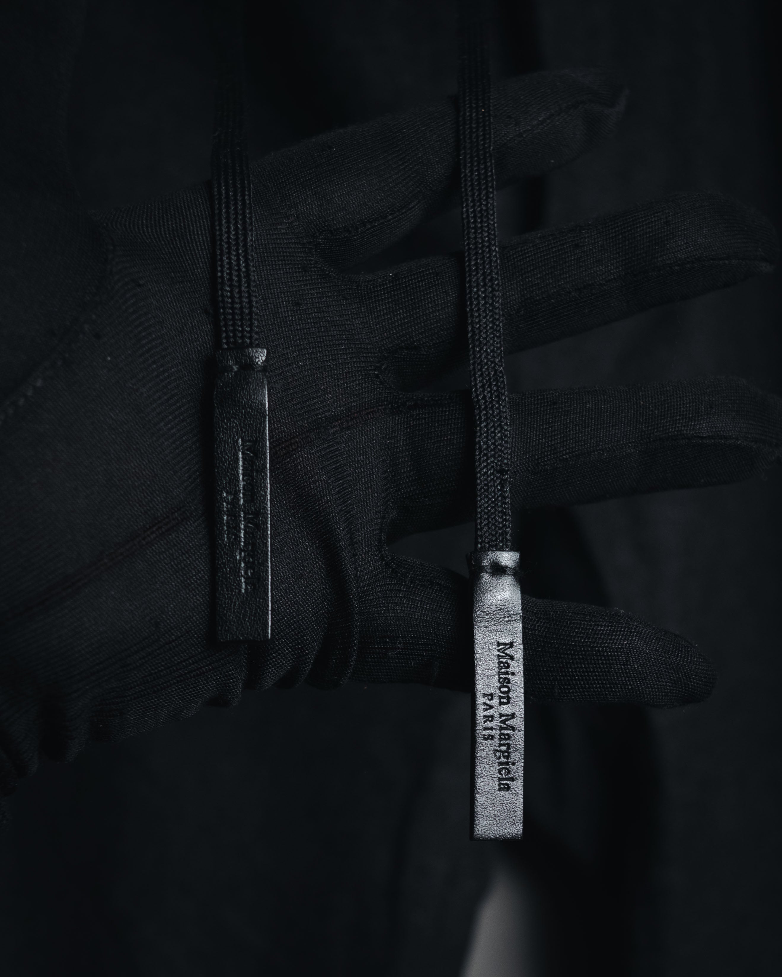 "Maison Margiela" 2016AW drawstring wool tailored slacks