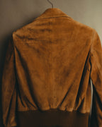 -SPECIAL- “GUCCI” 70’s-80’s Bovine suede bomber jacket
