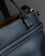 "LOEWE" Gate top handle 2way leather bag