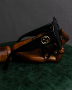 "GUCCI" GG medallion design square frame sunglasses