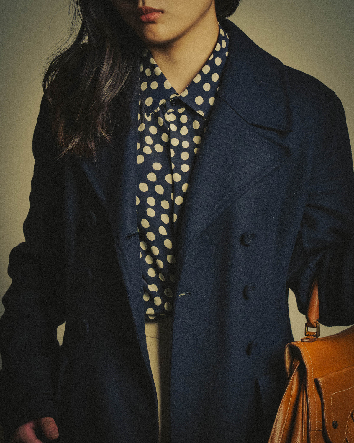 -SPECIAL- "Saint Laurent" 2019-2020 Polka dot silk long sleeve shirt