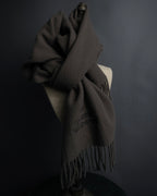 "Vivienne Westwood" Logo engraved wool long muffler