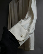 "Maison Martin Margiela" 2010SS triple layer folded fly front shirt