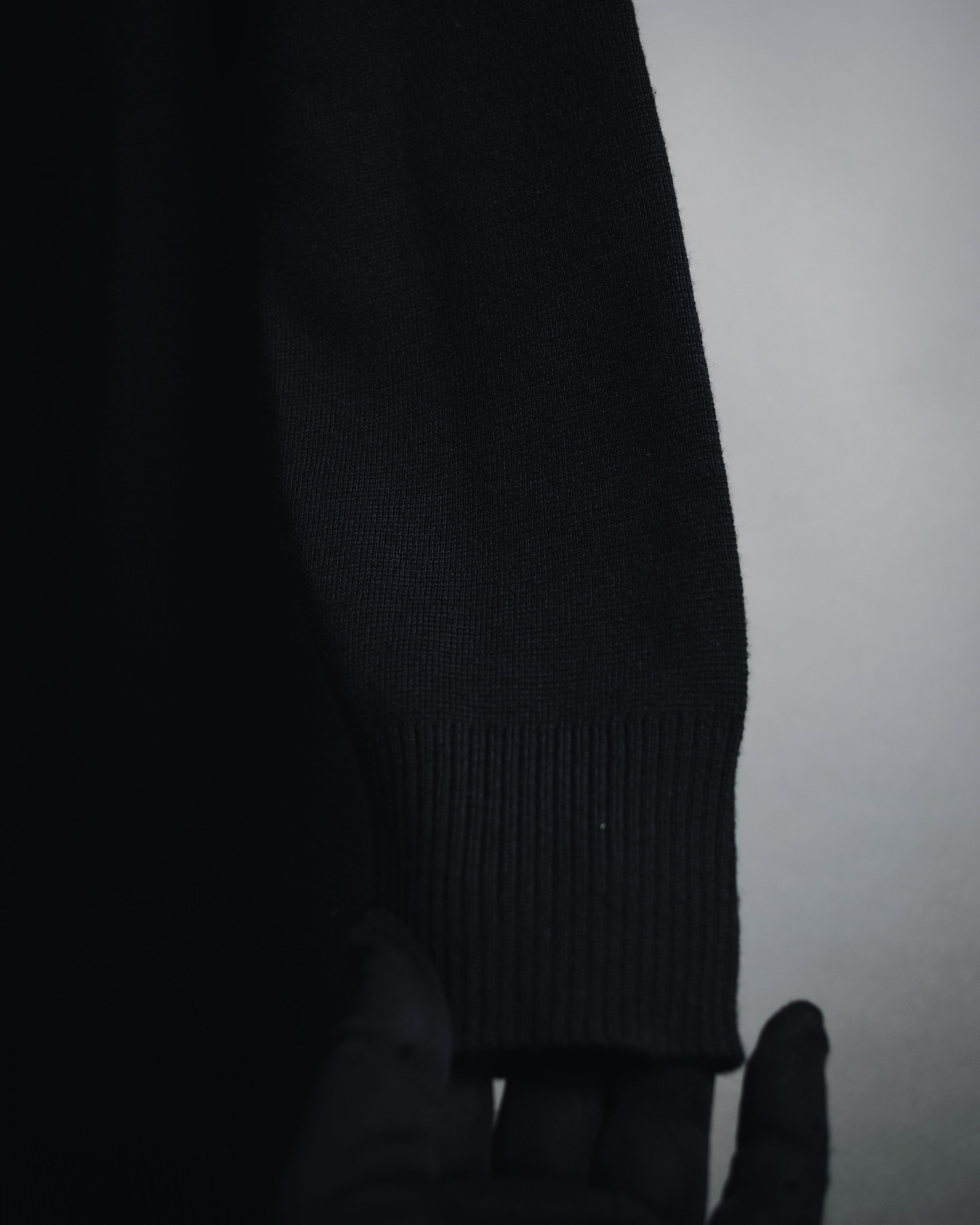 "HERMES" 00’s Minimal wool cashmere crewneck knit