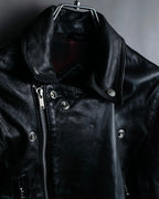 "HYSTERIC GLAMOUR" Lamb leather double riders jacket