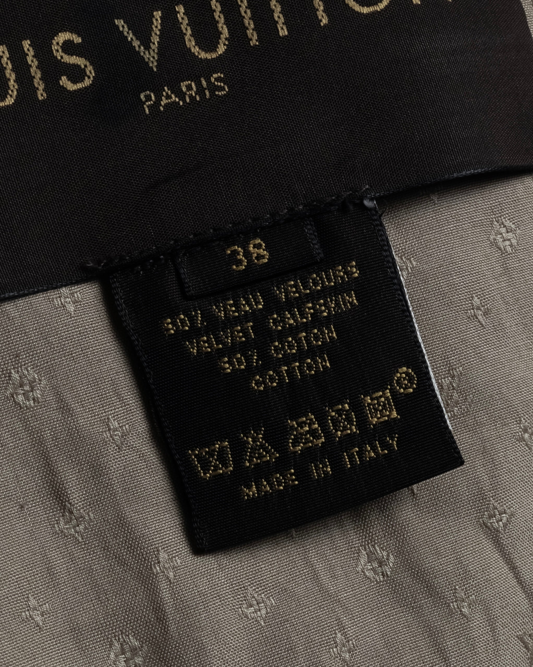 "LOUIS VUITTON" 00's Marc Jacobs period double-breasted suede coat
