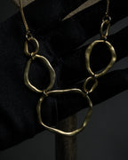 "Vintage organic ring necklace"