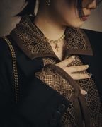 -SPECIAL- “VALENTINO ROMA” 1998-2008 Lace belted sheer coat dress