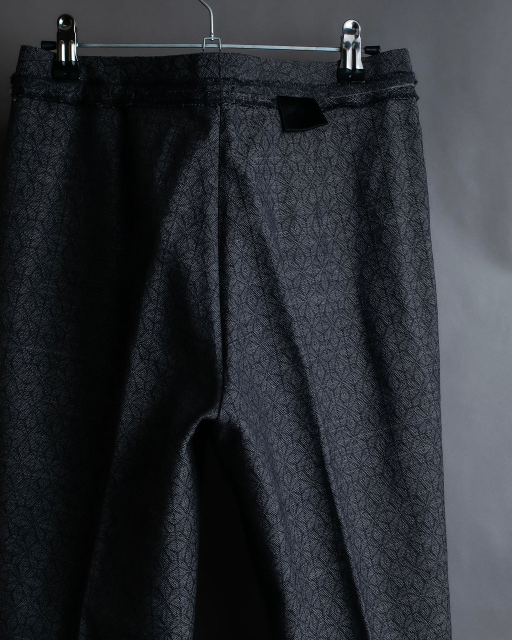 "Maison Martin Margiela" Geometric pattern high waist slim slacks