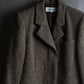 "Yves Saint Laurent Rive Gauche"
Fly front tweed chester coat