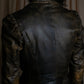 "ROBERTA SCARPA" 100% lamb leather gathered design shaped jacket