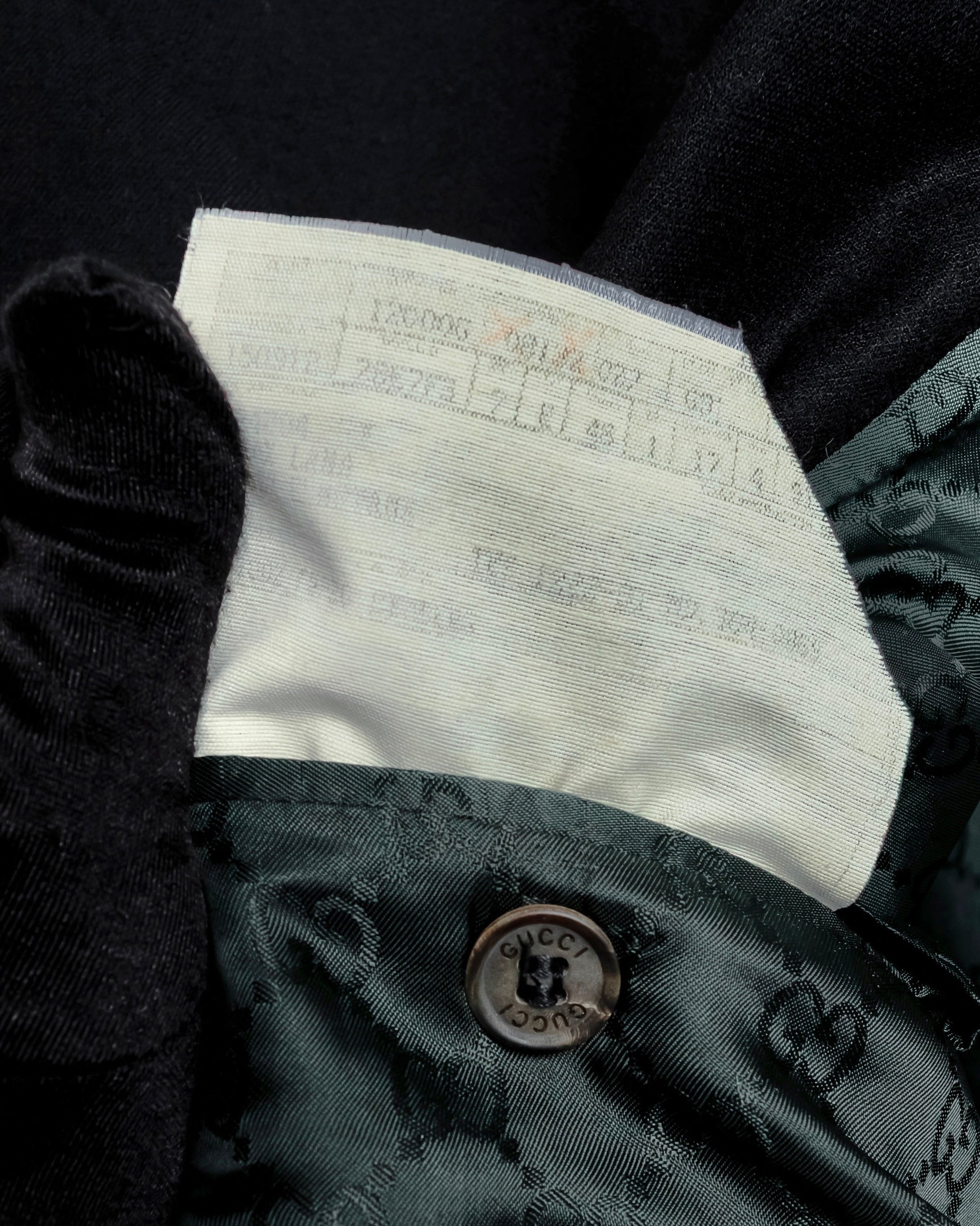 "GUCCI" 90's Tom Ford period classical tailored jacket