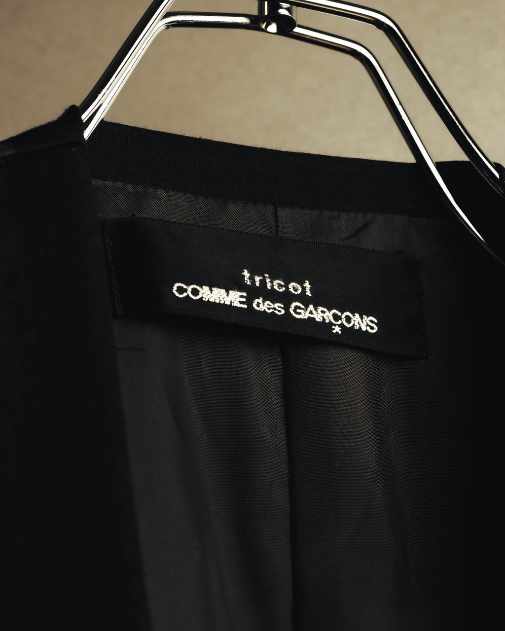 –SPECIAL– "tricot COMME des GARÇONS" 80's Tailored shawl-collar gilet