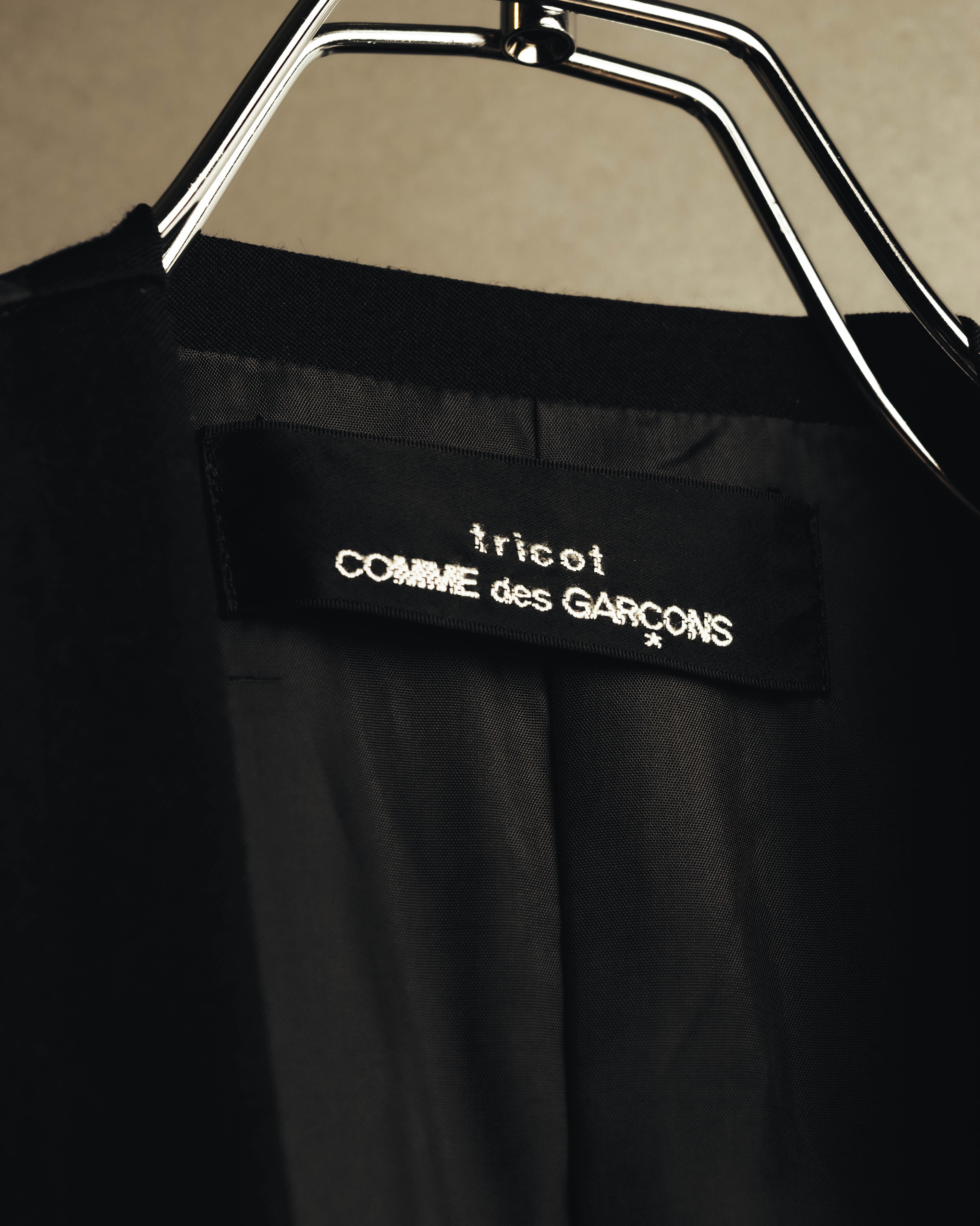 –SPECIAL– "tricot COMME des GARÇONS" 80's Tailored shawl-collar gilet