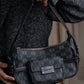 "LOEWE" Repeated anagram pattern outside pocket detail hobo bag