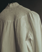 "Véronique Branquinho" 90's-00's Delicately smocked cotton blouse