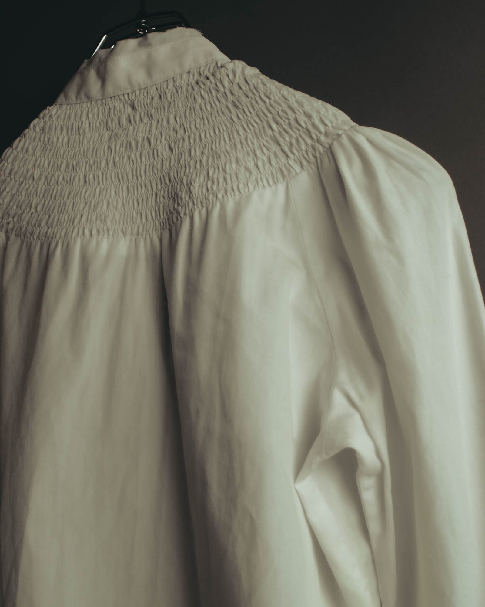 "Véronique Branquinho" 90's-00's Delicately smocked cotton blouse