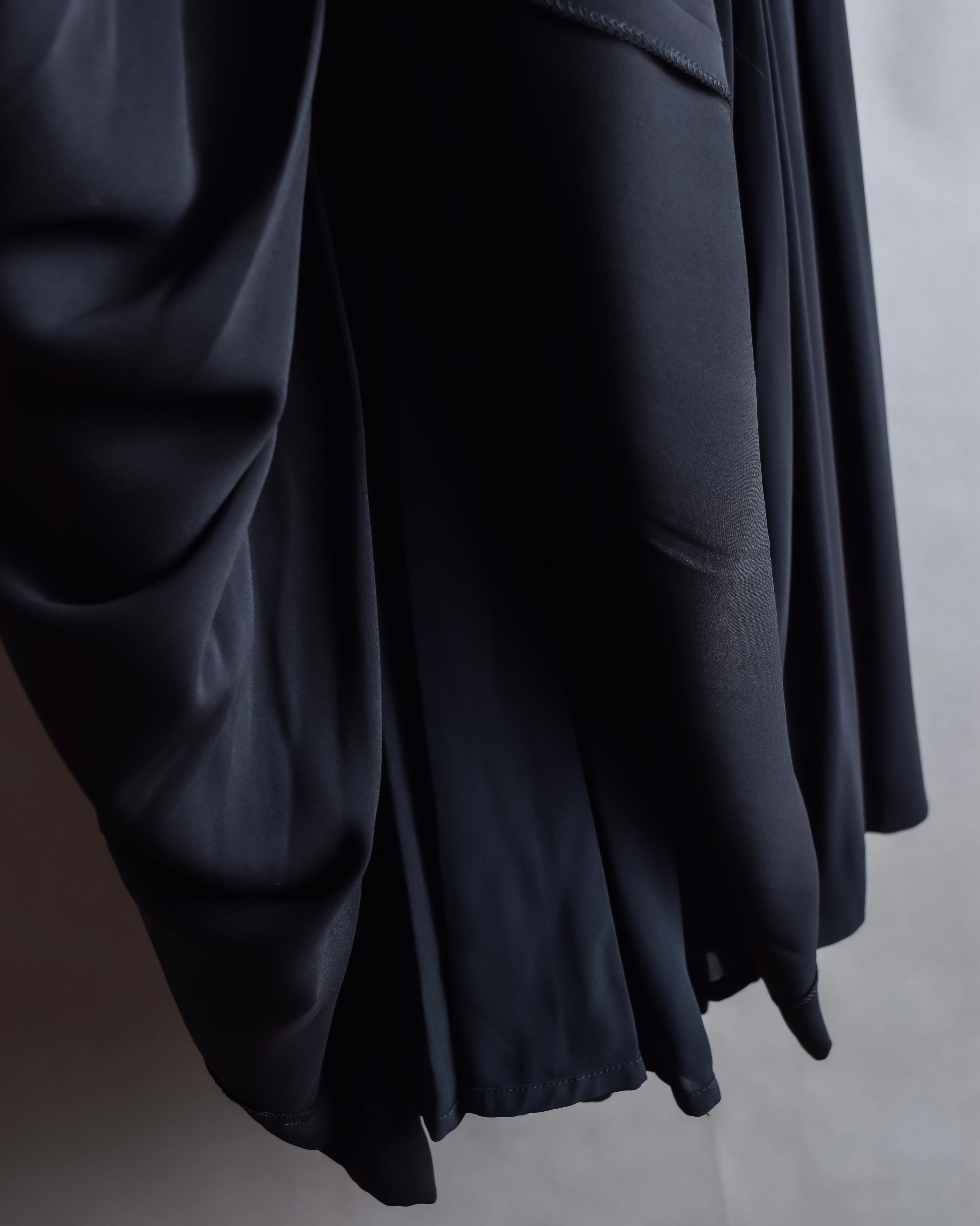 "Chloe" Fold-in pleats maxi length skirt