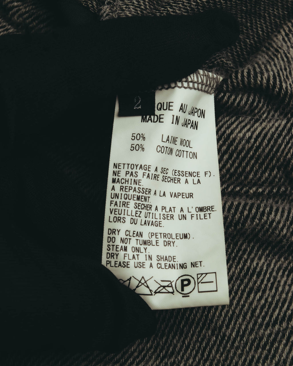 “Y’s” 09SS  Textured jersey drawstring long skirt