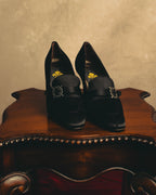 "PATRICK COX" 90's-00's Satin buckle heeled loafer pumps