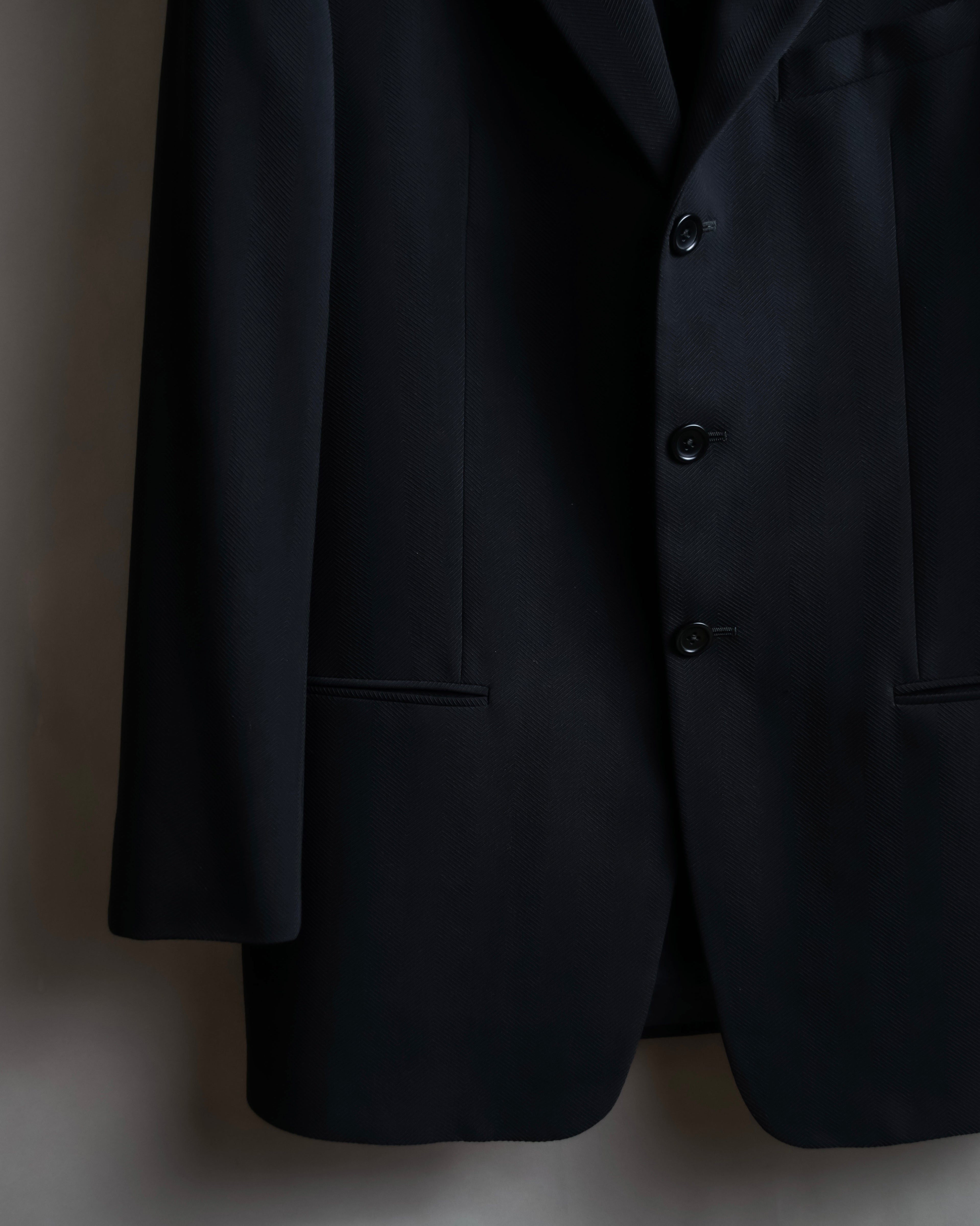 "ARMANI COLLEZIONI" Herringbone weave classical detail set up