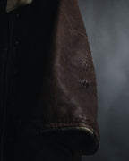 "Christian Dior" 80’s-90’s deerskin shearling collar leather jacket