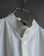 "JEAN PAUL GAULTIER" Cotton poplin stand-collar white shirt