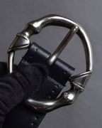 "GUCCI" Bamboo buckle motif leather belt