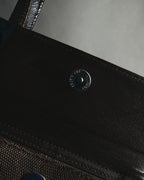 "Yves Saint Laurent" Late 80’s-90’s lizard embossed framed top handle bag