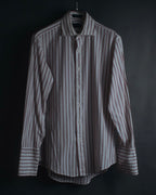 "Christian Dior" 80’s classic striped cotton dress shirt