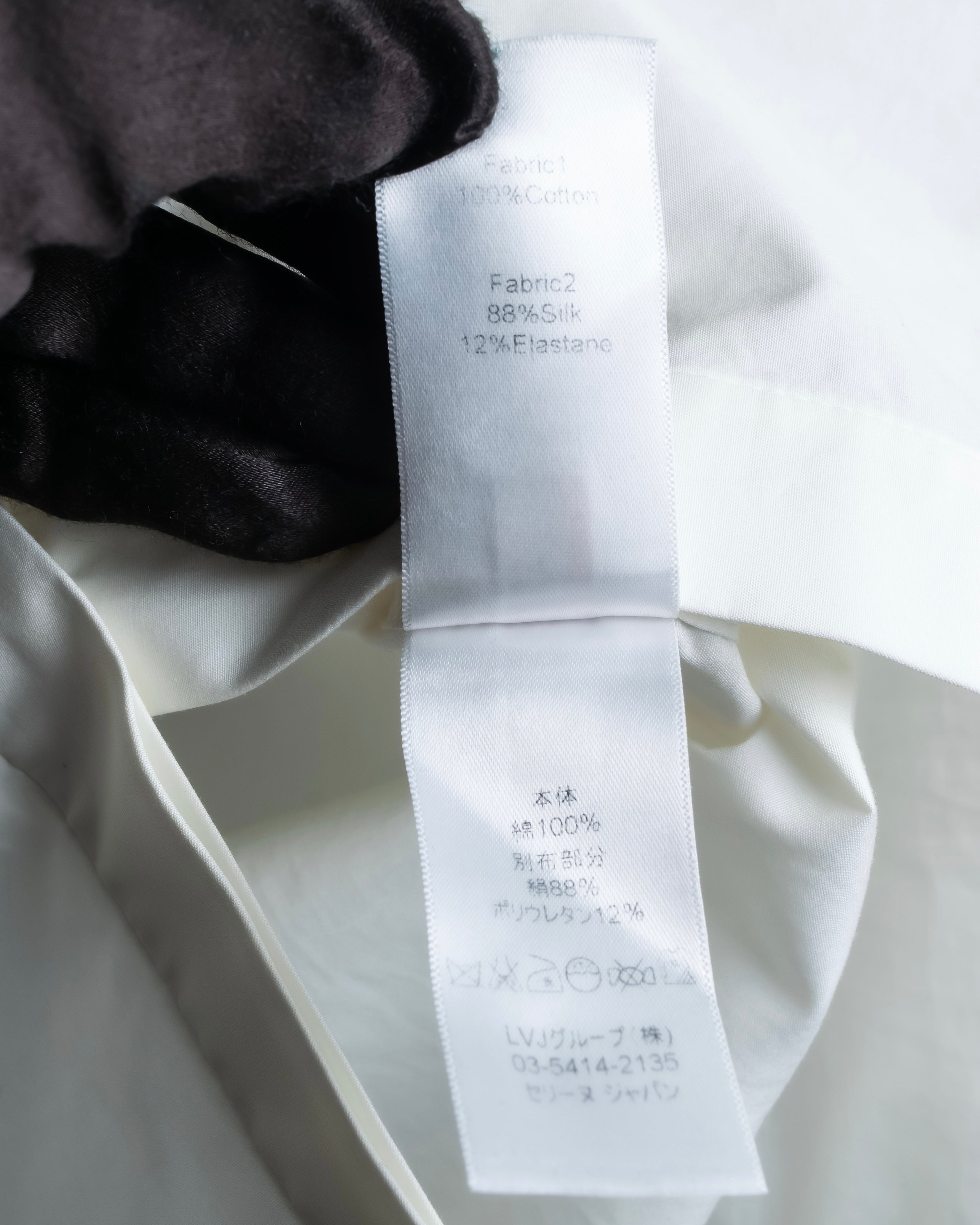 "CELINE" Combination color dress shirt