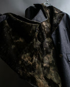 "tricot COMME des GARCONS" 
Double-breasted reversible fur tailored coat