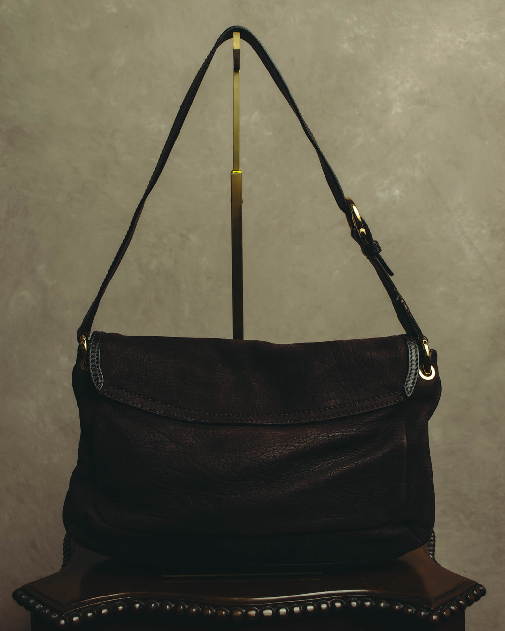 "Salvatore Ferragamo" 00's-10's Gancini leather shoulder bag