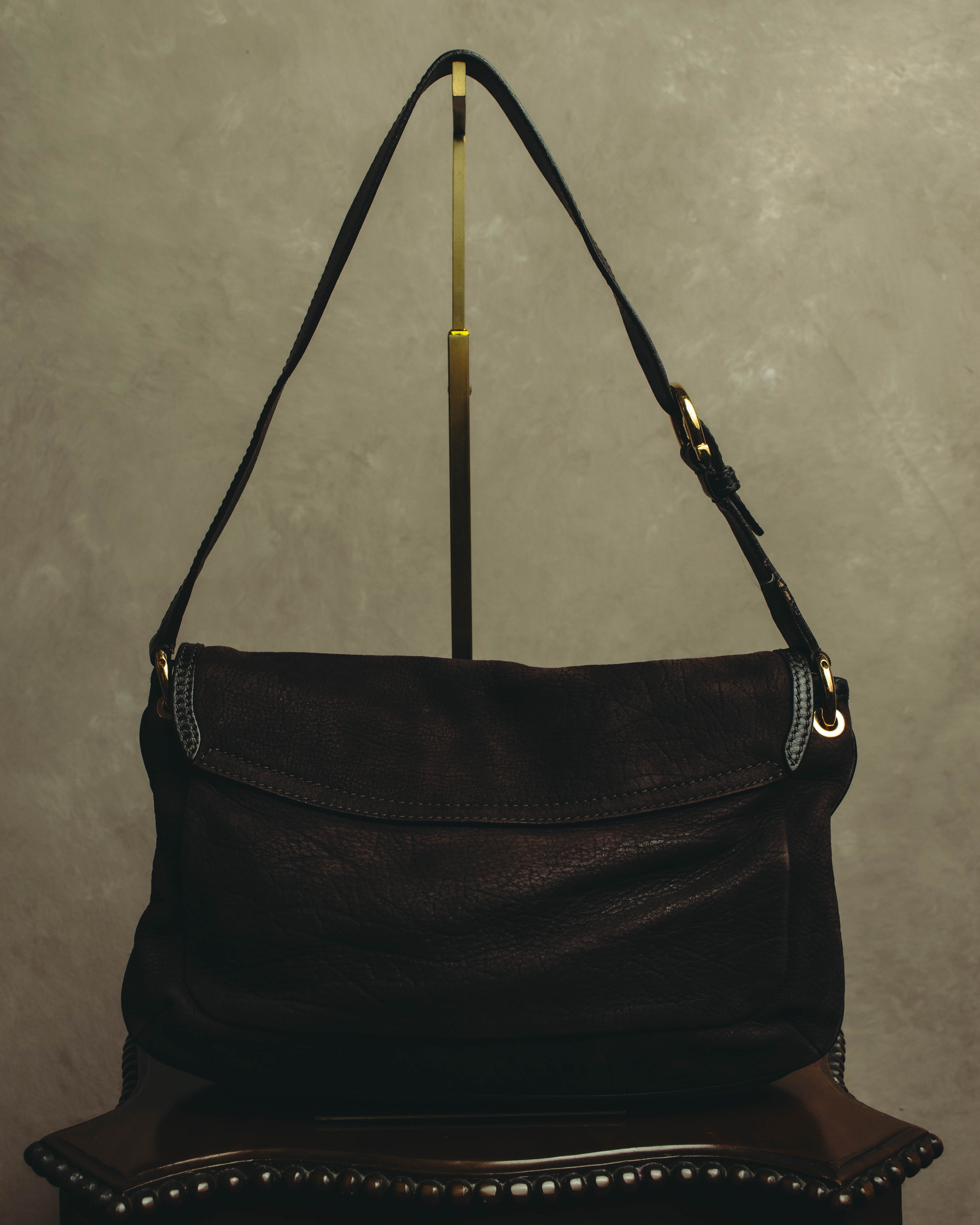 "Salvatore Ferragamo" 00's-10's Gancini leather shoulder bag