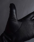 "GUCCI" Horse bit motif fitted leather gloves