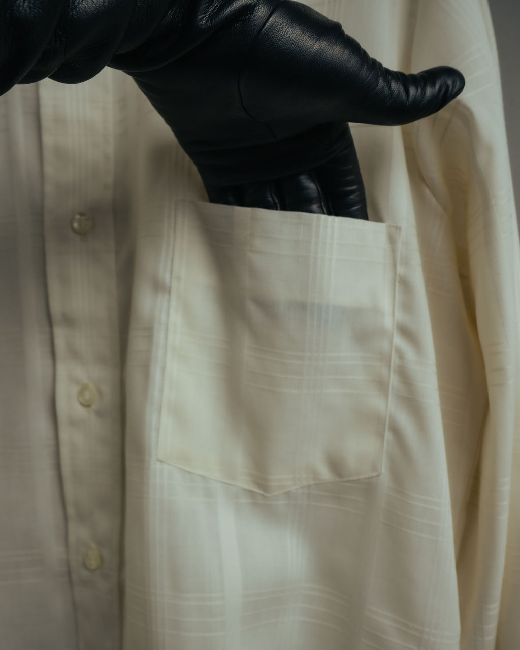 -MOOD Vintage Collections-
70’s-80’s Tone on tone check dress shirt