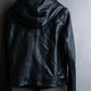 "HELMUT LANG"Boa switching shape leather zip-up jacket