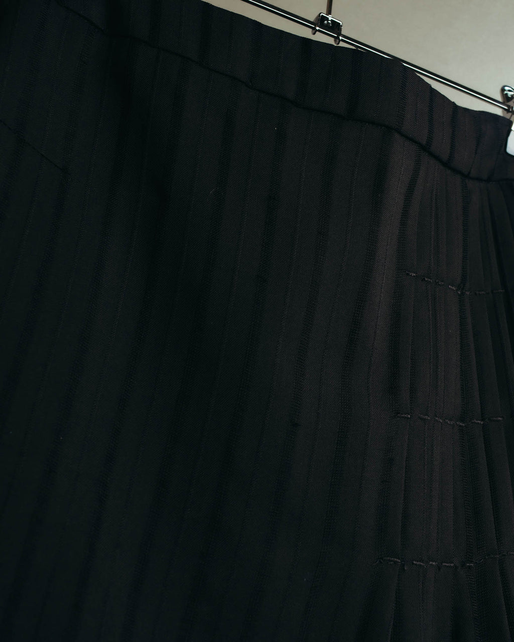 "VERONIQUE BRANQUINHO" 90's-00's Sculptural pleated wool skirt