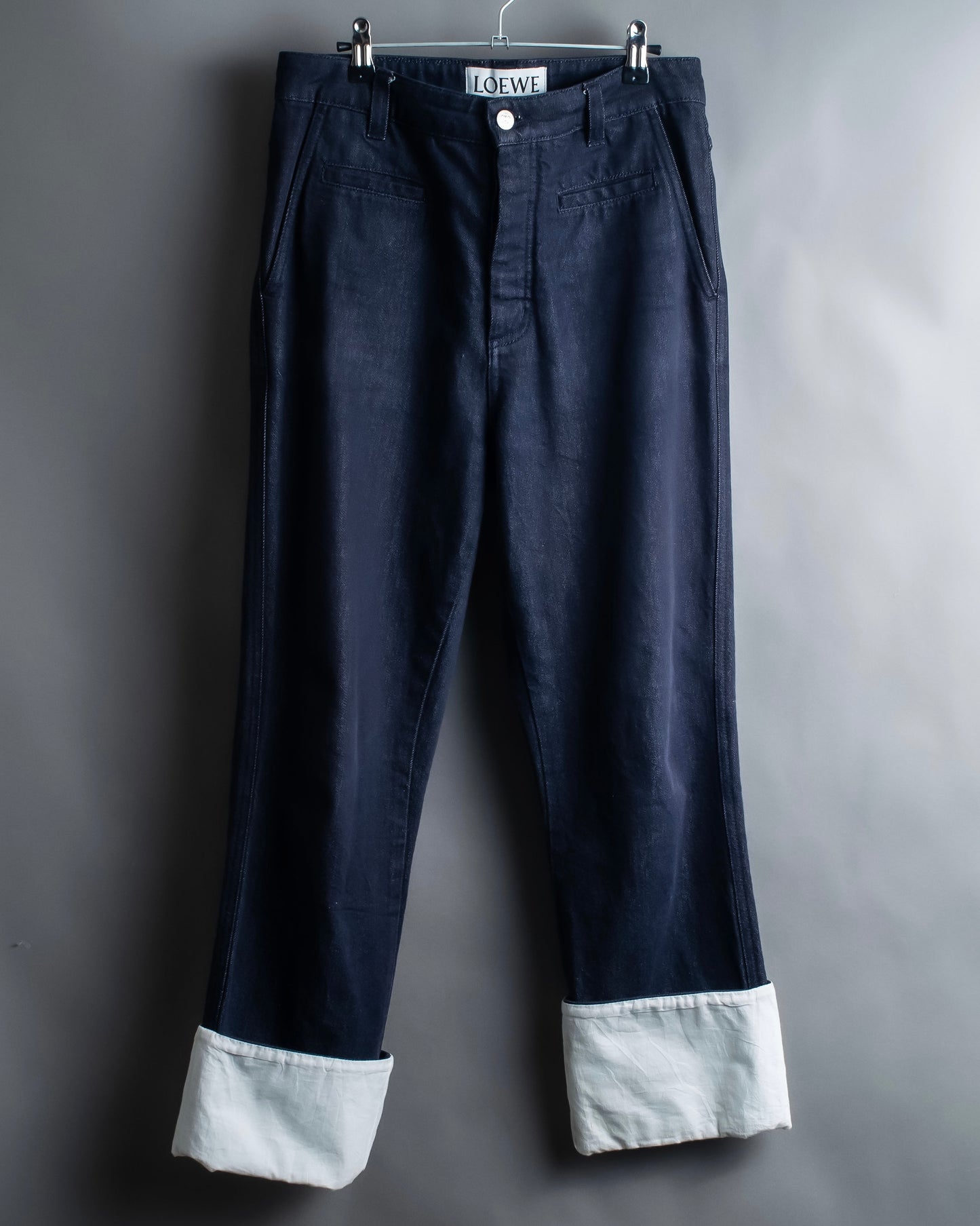 "LOEWE" Wide tapered fisherman denim pants