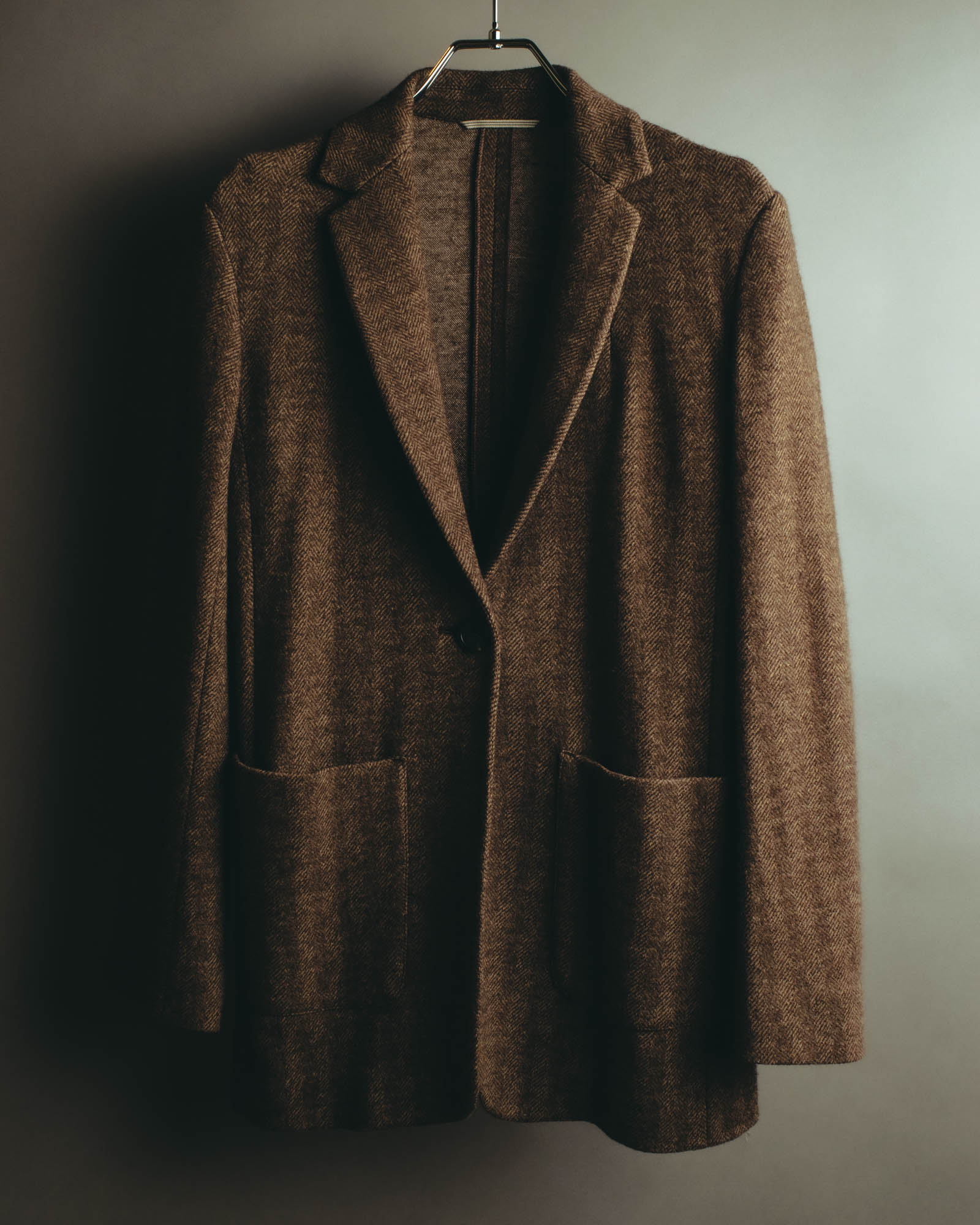 “WEEKEND MaxMara” 2010’s herringbone jersey single-button tailored jacket