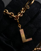 "YVES SAINT LAURENT" LOVE typography &amp; Cassandra motif design bracelet