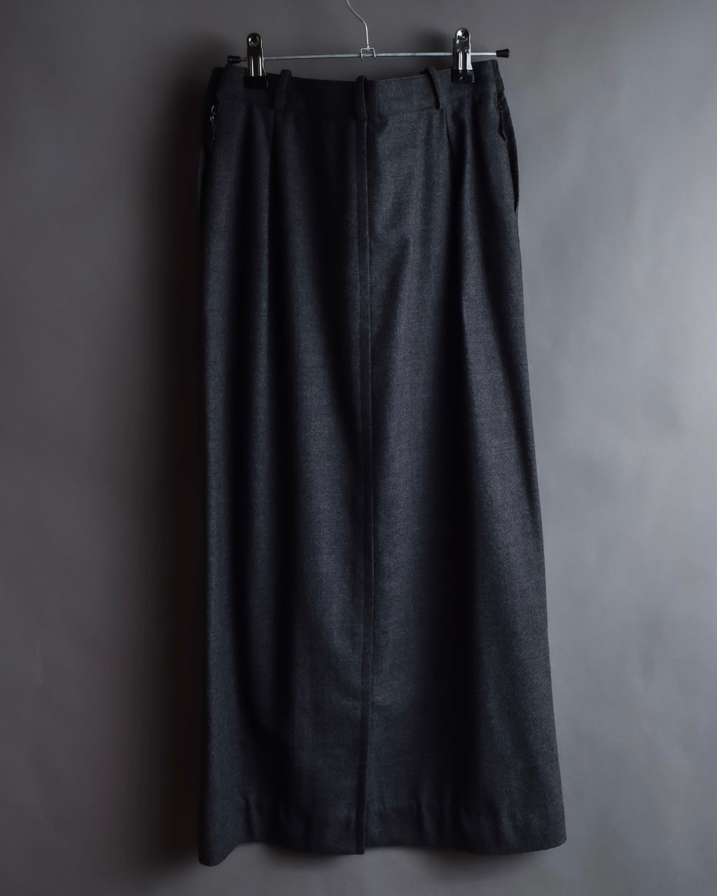 "HERMES" Margiela period semi-flared wool skirt